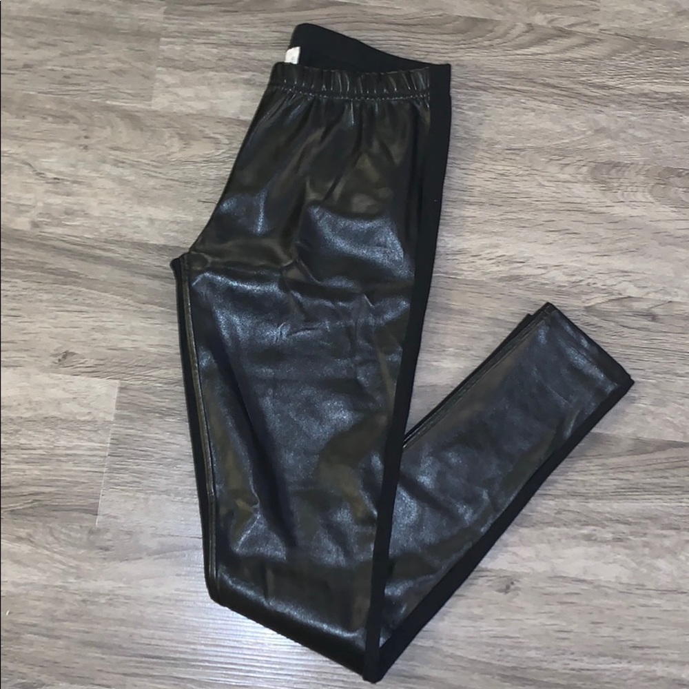 Faux leather leggings